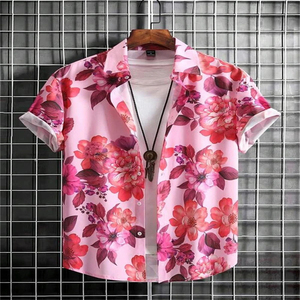 เสื้อฮาวายผ้าโพลีเอสเตอร์ระบายอากาศได้ดีชุดเสื้อผ้าแฟชั่นชายหาด100% มืออาชีพกำหนดเองได้ - Product Image 3