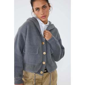 Floral Print <b>Crocheted</b> Knit <b>Cardigan</b> Charcoal Buttons Lace Detail Winter Spring Casual Available Long Short Lengths-Wool Acrylic - Product Image 3