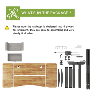 Điện chiều cao điều chỉnh động cơ kép đứng lên bàn máy tính bảng nghiên cứu bảng cho sinh viên mà không có tiếng ồn - Product Image 5