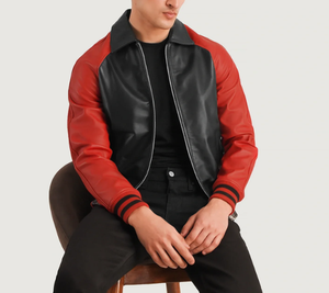 Men's Varsity <b>Jacket</b> Professional Winter Wear High Quality <b>Light</b> <b>Weight</b> Casual Stand Zipper Hot Selling <b>Jacket</b> - Product Image 3