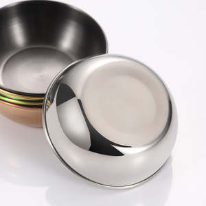 Smooth finish metal bowl for dining <b>table</b> serving fruits snacks desserts stylish durable build - Product Image 1