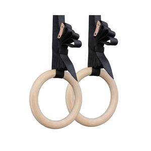 La meilleure qualité d'anneaux de gymnastique en bois de forme physique fonctionnent des accessoires de gymnastique à un prix raisonnable - Product Image 3