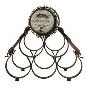 Soporte de Alambre Metálico para Botellas, Organizador de Botellas de Vino para Cocina, 6 Botellas, Soporte para Botellas de Champán - Product Image 5