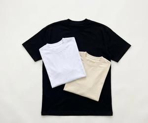 Camiseta Tejida con Cuello Redondo, Estampado Digital, Etiqueta Personalizada, Talla Grande, Ecológica, Unisex, 100% Algodón, Tejido Grueso - Product Image 3