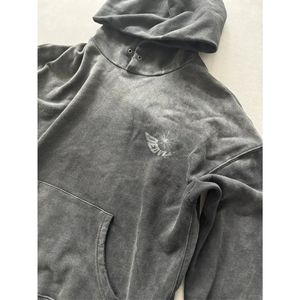 RAFEL MART INDUSTRIES Customized Hoodie <b>Washed</b> Embroidery and Screen Printing Street Wear Vintage Hoodie - Product Image 4