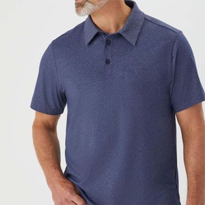 Polos à manches courtes de bonne qualité pour hommes, style décontracté, respirant, couleur unie, vêtements en coton grande taille pour hommes - Product Image 6