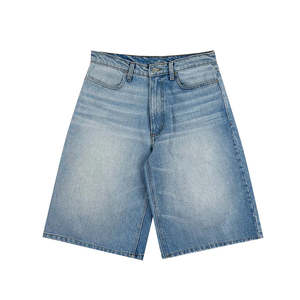 Short unisexe en jean longueur genou quatre poches Short en coton spandex Street Wear Denim Short - Product Image 2