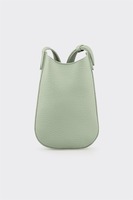 Tas Selempang Mini ODM untuk Wanita, Logo Kustom, Dompet Kulit Bertekstur, OEM Label Pribadi