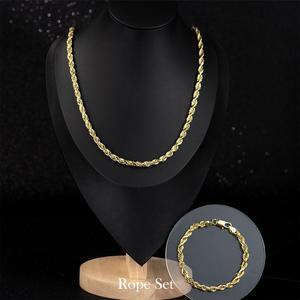 ชุดสร้อยคอสร้อยข้อมือชุดเชือกฟิกาโรแท้14K จากโรงงานขายส่ง - Product Image 5