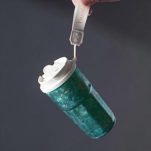 <span class=keywords><strong>Mug</strong></span> de voyage <span class=keywords><strong>isotherme</strong></span> en titane avec couvercle, tasse à double paroi réutilisable et anti-fuite - Product Image 2