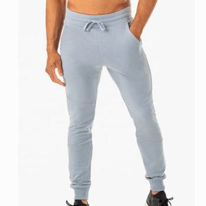 Jogging pour homme de haute qualité en gros, coupe slim, uni, en coton épais, polyester et élasthanne, pour la salle de sport - Product Image 1