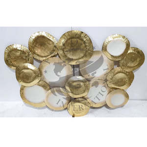 Arte de pared de Metal moderno decoración del hogar geometría única colgante artes manualidades regalo decoraciones de pared para el hogar de lujo - Product Image 4