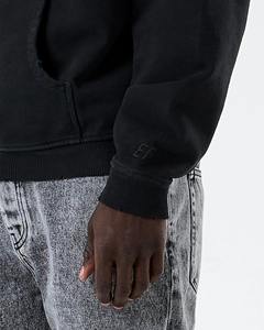 Custom Heavy Weight Cotton Pullover Mens Essentials High Street Hip Hop Oversized Plain Hoodies No String - Product Image 2