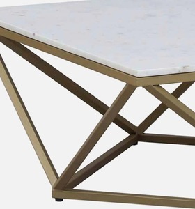 Muebles de Salón, Mesa de Lujo con Gran Exhibición de Mármol Blanco - Product Image 1