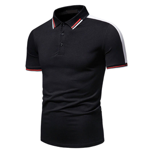 Camiseta de cuello polo informal de manga corta personalizada para hombre, tejido de punto transpirable, diseño impreso, recién llegados del fabricante - Product Image 5