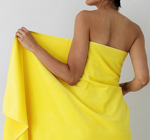 BOOVI Molo Sole - 2 Pcs. 75x150 Cm. New -beach <b>Towel</b> with the Most Trendy Touches- Is with You in Yellow Color - Product Image 1