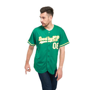 Maillot de baseball personnalisé brodé, respirant, à séchage rapide, en polyester, pour équipe, avec nom et numéro, pour adultes - Product Image 4