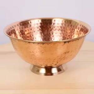 Copper <b>Bowls</b> for Kitchen Dining Party-Polished Serving <b>Snacks</b> Salads Fruits - Product Image 3