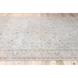 Turkish Rug, Oversize 9.5x11.7 ft Vintage Rug, <b>Brown</b> Floral <b>Wool</b> Rug - Product Image 3