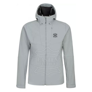 เสื้อแจ็คเก็ตกันลมแบบมีฮู้ด โลโก้ด้านหน้า ระบายอากาศได้ดี สำหรับผู้ชาย ผลิตจากโพลีเอสเตอร์ 100% เหมาะสำหรับกิจกรรมกลางแจ้ง ขายส่ง - Product Image 1