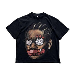 2025 lavado ácido logotipo personalizado de los hombres de gran tamaño recortada Boxy camisetas de alta calidad 100% algodón 260 gramos tejido de punto sólido - Product Image 6