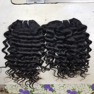 South Indian Virgin Raw Remy Natural Human Hair <b>Extensions</b> Loose Deep Wave Style High Quality Bulk Hair Manufactures Supplier - Product Image 1