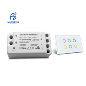 MakeGood Interruptor de Luz Inteligente con Control Inalámbrico, Lámpara LED Halógena Incandescente, Módulo Atenuador Zigbee, Aplicación Tuya, Estándar, Reino Unido, 400W - Product Image 6