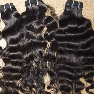 Extensions de cheveux vierges indiennes RAW Temple, qualité supérieure, double trame machine, douces, brillantes, toutes les couleurs, cheveux humains adaptés - Product Image 5