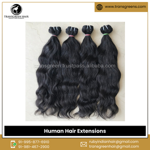 Extensions de Cheveux Humains Ondulés Naturels de Qualité Vierge Non Transformés, Exportateur d'Origine Indienne à Prix Minimal, 100% - Product Image 5