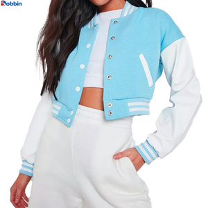Vestes universitaires personnalisées pour adultes, femmes, avec couleurs, taille et logo personnalisés, vestes universitaires courtes pour femmes, best-seller - Product Image 1