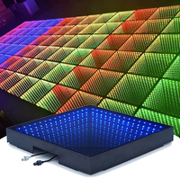 Plancher de danse de fête LED Infinity Mirror en fil métallique 3D pour les événements de mariage en club