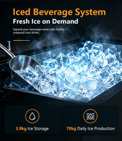 Distributeur automatique de café TCN, machine à café intelligente du grain à la tasse, pour les entreprises, les magasins de détail et les bureaux