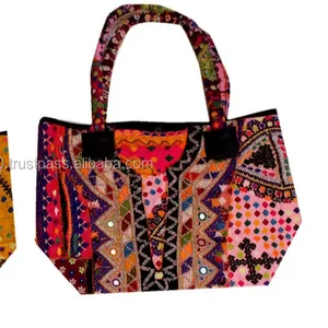 Этническая Цыганская винтажная сумка через плечо с ручной вышивкой, сумка-тоут, индийская банджара, винтажная сумка-хобо, Этническая сумка-тоут, оптовая продажа