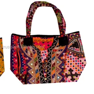 Tribal Gypsy brodée À La Main Vintage sac à bandoulière sac à main fourre-tout Indien Banjara Sac Vintage Hobo Fronde Fourre-Tout Ethnique gros