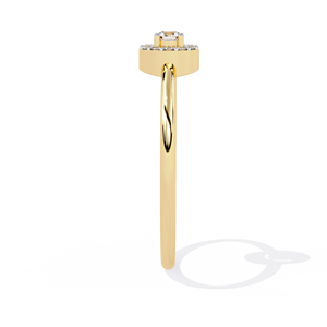 Anillo de Diamantes de Corte Brillante con Certificación IGI de Oro Amarillo de 14K para Mujer, Joyería Fina de Lujo, Diamantes Naturales de Calidad VS - Product Image 4