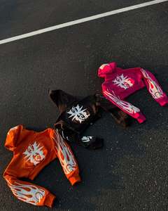 Custom Spring Fashion Oversized Heavyweight Acid Wash <b>Hip</b> Hop Vintage Distressed Embroidery Patch Rhinestone Hoodie - Product Image 2