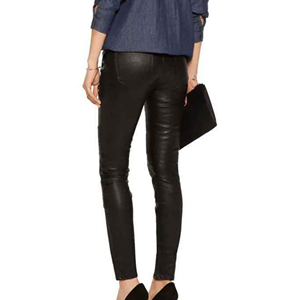 Pantalones de Cuero para Mujer, 100% Cuero, Diseño Personalizado de Alta Calidad, Pantalones de Cuero Modernos y Elegantes Más Vendidos, ronpex - Product Image 3