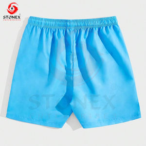 Shorts de sport en maille de haute qualité pour hommes, ensembles de streetwear à la mode avec tissu en toile tricoté avec logo - Product Image 2