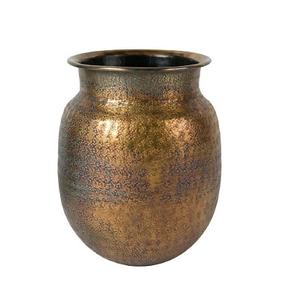 Florero decorativo de aluminio, maceta de diseño de lujo chapada en Latón para Decoración de mesa de sala de estar personalizada - Product Image 5