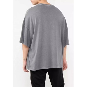เสื้อยืดเปล่าคุณภาพสูงสำหรับผู้ชาย ผ้าฝ้าย 100% คอกลม เนื้อผ้านุ่ม แขนสั้น รับสั่งพิมพ์ลายตามแบบ OEM ODM ผู้ผลิตขายส่ง - Product Image 4
