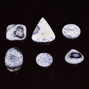 Impresionante cojín de cabujón de ópalo de dendrita Natural 100%, corte de una calidad, tamaños mixtos, lote suelto pulido para fabricación de joyas, corte ovalado - Product Image 2