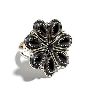 Anillo de Plata de Ley 925 al por mayor con pera de piedra de ónix negro y anillo fino con ajuste de bisel de corte redondo para boda o fiesta - Product Image 4