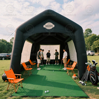 Portable Pop Up Golf Course Simulateur Enceinte Commercial Blow Up Chapiteau Tentes Extérieures Cage De Golf à Vendre
