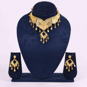 ขายส่งแฟชั่น14K 18K 24K สร้อยคอโชคเกอร์ไมโครทองชุดเครื่องประดับออกแบบดอกไม้แบบดั้งเดิมสร้อยคอขึ้นรูป - Product Image 1