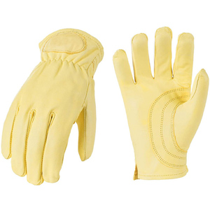 Guantes DE SEGURIDAD cálidos de invierno de cuero de cabra de Color personalizado de alta calidad para conductores Anti-Smash Características impermeables Logotipo personalizado - Product Image 1