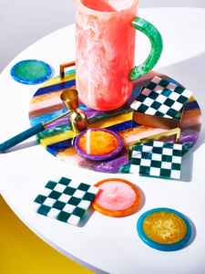 ชุดเหยือกน้ำเรซิ่นดีไซน์คลาสสิก ดีไซน์เฉพาะตัว ใช้กับเครื่องล้างจานได้ เป็นมิตรกับสิ่งแวดล้อม ราคาดีที่สุดสำหรับชุดเครื่องดื่มชา - Product Image 2