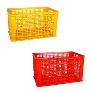 Thùng nhựa 5052 có bánh xe Thùng nhựa đa dụng giỏ lớn màu xanh cho cửa hàng tạp hóa, thùng nhựa lưu trữ cho rau - Product Image 1