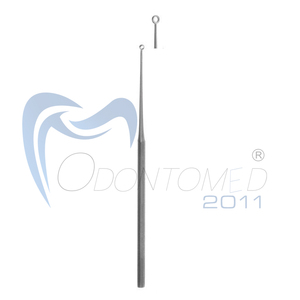 Instrumentos Quirúrgicos Veterinarios Odontomed, Cureta de Punta Cerrada Tipo Buck Ear # 2 Rectificadoras Manuales de Acero Inoxidable de 6.5 Pulgadas con Certificación CE Clase II - Product Image 4
