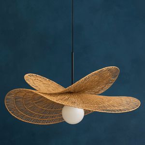 Suspension en bambou naturel au design contemporain - Product Image 1