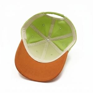 Casquette Snapback 6 Panneaux Brodée en 3D avec Lettres, en Toile Vert Orange, Unisexe, Décontractée, Respirante et Imperméable, Réglable - Product Image 5